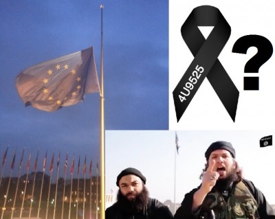 european_flag_at_midmast_for_germanwings_flight_crashlubitz_links_path_to_isil_video_400 european_flag_at_midmast_for_germanwings_flight_crashlubitz_links_path_to_isil_video_400