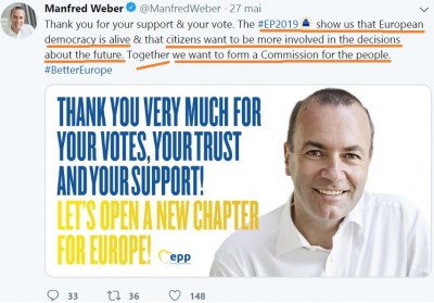 frontrunner_spitzenkandidat_of_2019_eu_election_mweber_message_after_win__points_at_his_eurofora_project_intw_400_01 frontrunner_spitzenkandidat_of_2019_eu_election_mweber_message_after_win__points_at_his_eurofora_project_intw_400_01