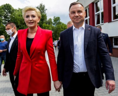 polish_president_duda_with_wife_at_election_day_400