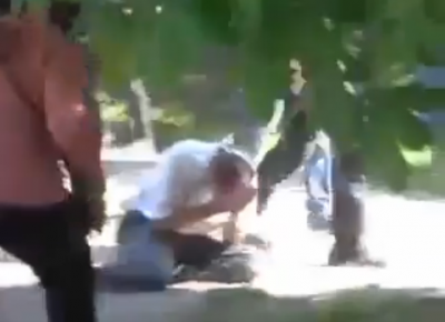 ukra_old_civilian_hit__thrown_down_by_invading_armed_military_at_marioupol_7.5.2014_400 ukra_old_civilian_hit__thrown_down_by_invading_armed_military_at_marioupol_7.5.2014_400